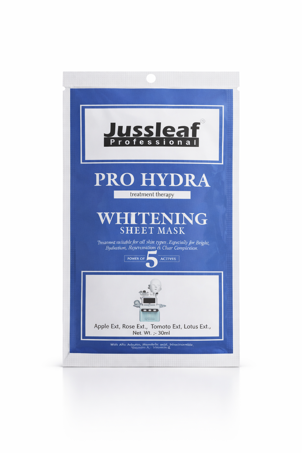 Jussleaf Pro Hydra Whitening Sheet Mask   30ml