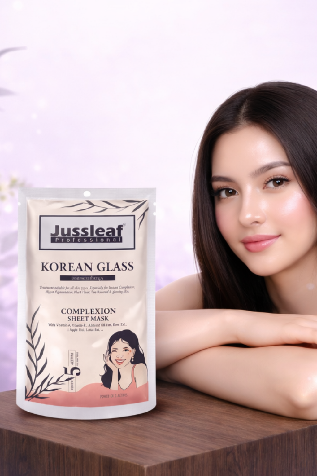 Jussleaf Korean Glass Complexion Sheet Mask   30ml
