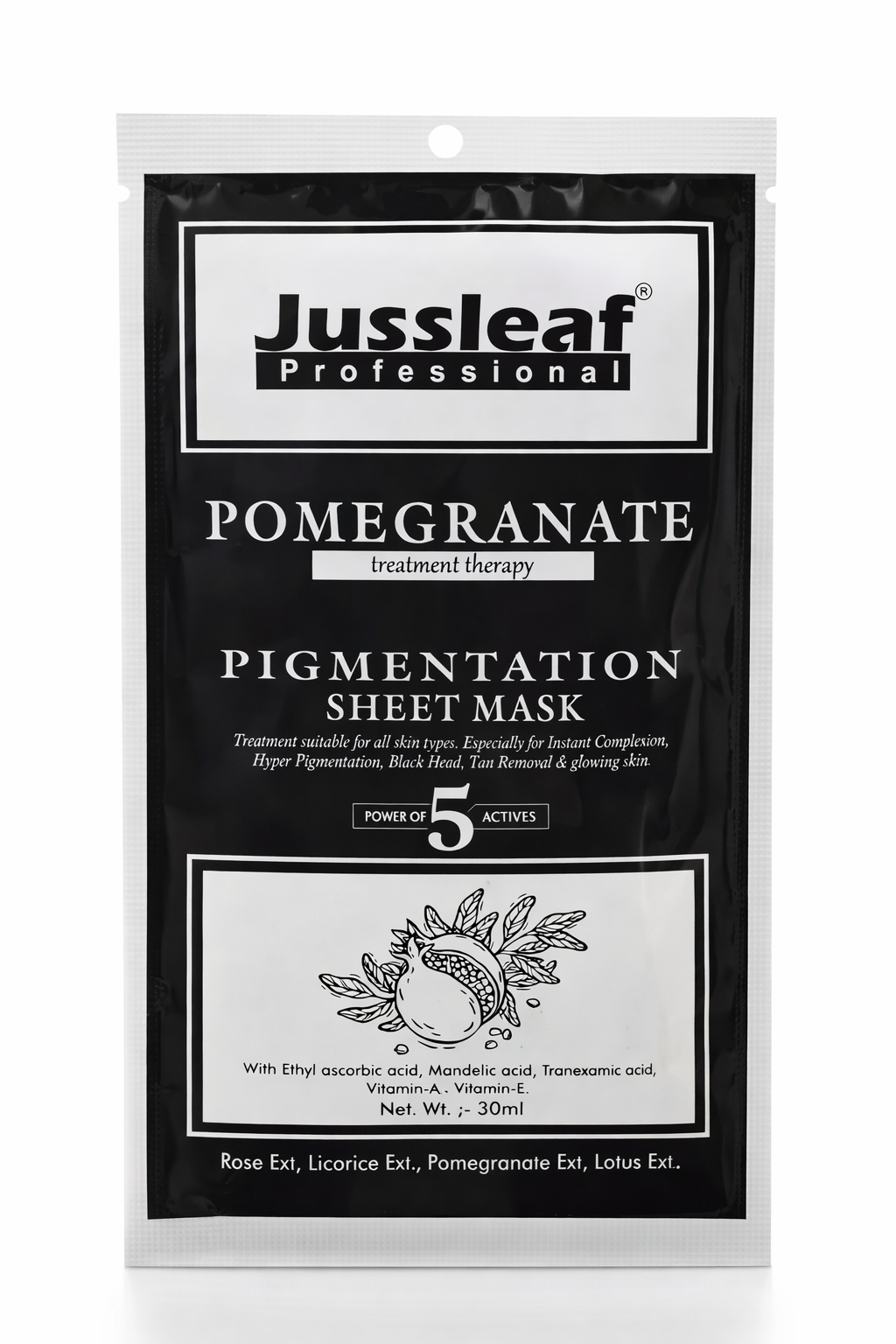 Jussleaf Pomegranate Pigmentation Sheet Mask     30ml